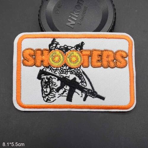 Animal Owl Shooters Iron On Embroidered Clothes Patches For Clothing Stickers Garment Wholesale