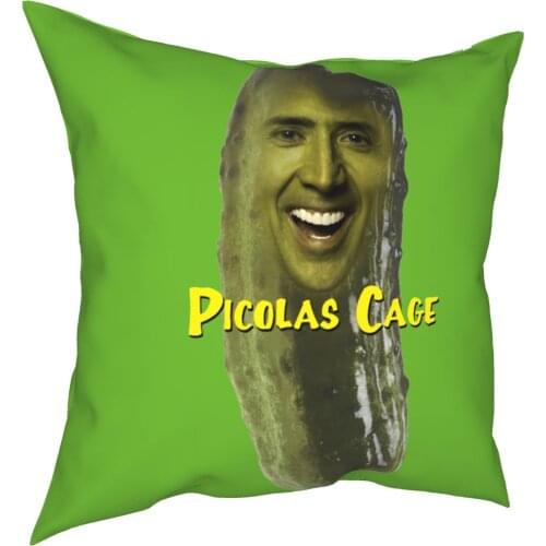 Picolas Nicolas Cage Pillowcase Soft Polyester Cushion Cover Decorations Throw Pillow Case Cover Living Room Zipper 40*40cm