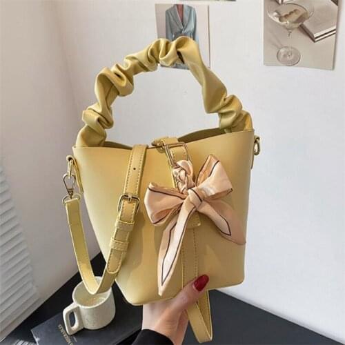 Women bag New bucket bag Pu Leather Women messenger Bag Mini Tote bags shoulder bag Subaxillary women handbag