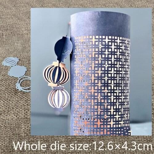 New Design Craft Metal stencil mold Cutting Dies 3pcs lanterns decoration scrapbook die cuts Album Paper Card Craft Embossing