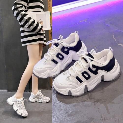 Western Style Shoes Womens New Spring Shoes Show Feet Small All-match Net Red Intelligence Smoked Sports Womens Shoes