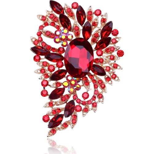 Popular European And American Fashion Clothing Rhinestone Brooches Small Fresh Temperament Crystal Brooch Suit Brooch Jewelry