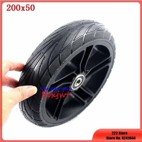 8 inch Practical Back Wheel tire Durable solid Tyre alloy wheel hub for Xiaomi Ninebot ES1 ES2 ES4 Electric Scooter