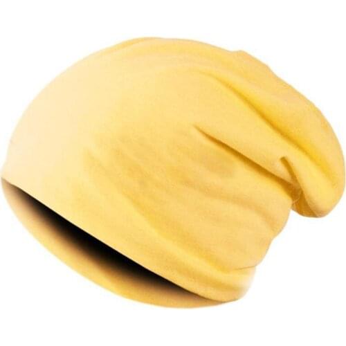 New Slouchy Hat Spring Autumn Solid Color Fashion Hats Classic Casual Hats Cotton Female Hat Women Men Sleeve Beanie Cap Hip Hop