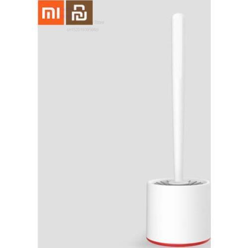 Xiaomi mijia vertical storage toilet brush toilet toilet cleaning tool soft rubber brush toilet brush and bracket set smart