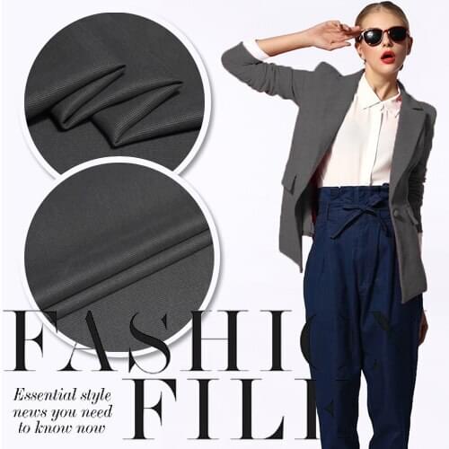 LEO&LIN Fabric Smoky Grey Texture Pattern Silk Haute Couture Fabric For Sewing Cloth Material 50cm