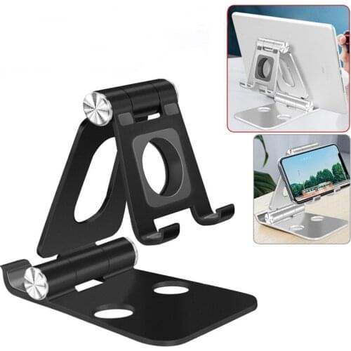 Tongdaytech Portable Phone Holder Stand For Iphone 12 11 Pro MAX IPad Tablet Metal Foldable Stand Soporte Para Telefono Movil