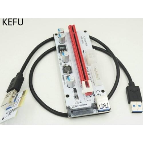 VER008S PCI-E Riser Express 1X to 16x Extender USB 3.0 Riser Adapter Card ,50pcs/lot