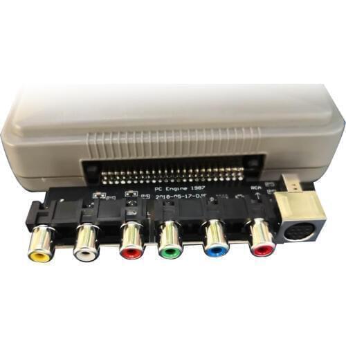 RGBS Card Video Booster RGBS Signal Output Audio Output for N-E-C PCE PC Engine Console For Grafx TV AC RGBS conveter