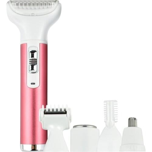 5 in 1 Electric Epilator Women Shaver Painless Hair Removal Shaving Machine Face Beard Eyebrow Nose Trimmer Body Bikini Razor