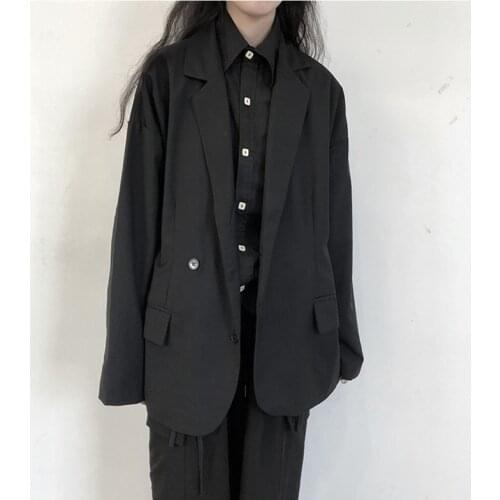 Large 2021 summer new thin suit dark Yamamoto style simple womens suit jacket