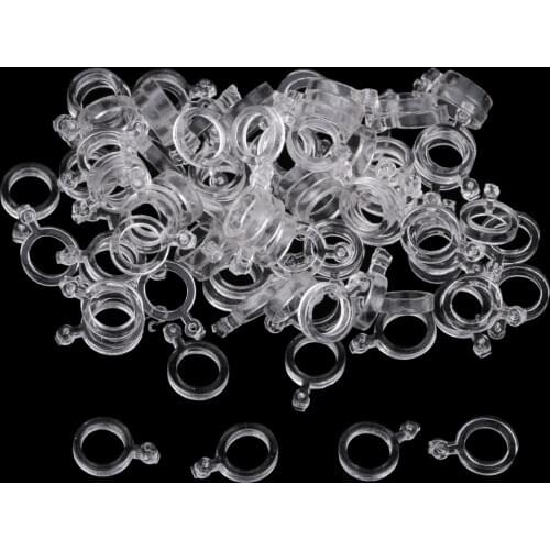 100pcs Bait Elastic Bands Pellet Rubber Rings Clear Baits Holder Fishing Baits Bands for Fisherman 3mm 5mm 7mm