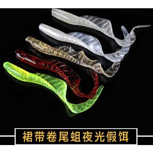 100pcs Soft Rubber Bait Fishing Lure Jig Wobbler Soft Worm Carp Fishing Bait Artificial Silicone señuelos de pesca