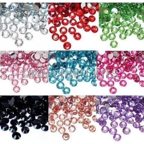 10000pcs 3mm Nail Beauty Flatback resin Rhinestones diy Accessories for Crystal Nail Design mixed colors or specified