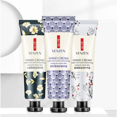 3 Piece Set Hand Cream Suit Moisturizing Nourishing Smooth Improve Dryness Whitening Skin Anti Chapping Lighten Fine Lines