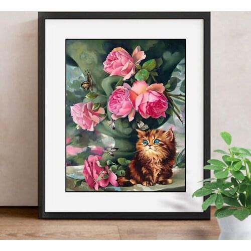 5D DIY Diamond Painting Flowers Full Square New Arrival Drill Diamond Embroidery Rose Garden Decoration