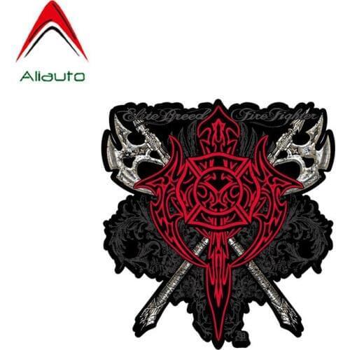 Aliauto Personality Car Sticker Firefighter Red Cross Decoration Waterproof Decal PVC for Honda Toyota Lada Kia Mazda,12cm*11cm