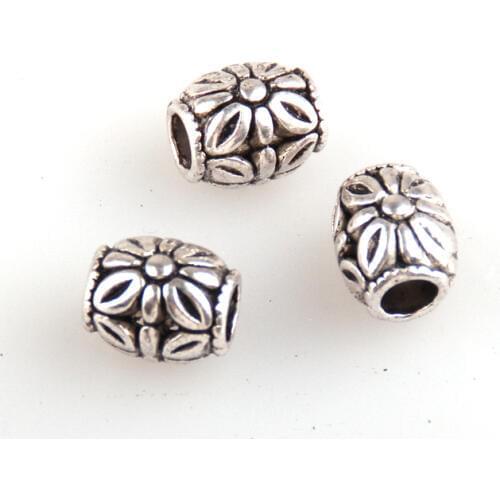 Free shipping alloy flower engrave decoration beads charms for DIY bracelet,necklace jewelry metal bead charm