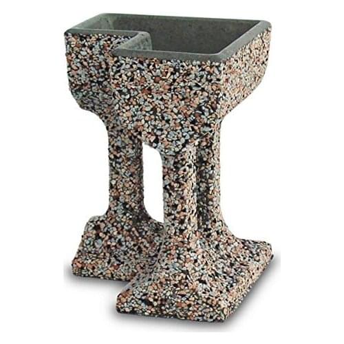 Concrete balustrades corner CM43X43X60H fancy washed