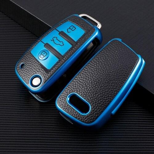 Tpu Car Key Case Cover Bag For Audi A1 A3 A4 A5 Q7 A6 C5 C6 B6 B7 B8 8P 8V 3 Buttons Smart Remote Holder Style Accessories Shell