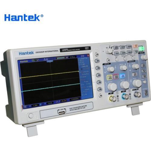 Hantek DSO5202P Digital Oscilloscope 200MHz Bandwidth 2 Channels 1GSa/s 7inch TFT LCD PC USB Portable Oscilloscope