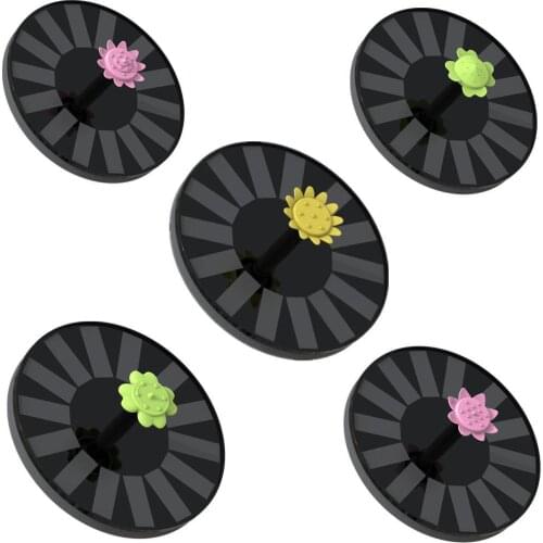 Flower Shape Solar Fountain Garden Decor Floating Solar Panel Fountain Water Pump for Garden Backyard Pond Outdoor Decoration