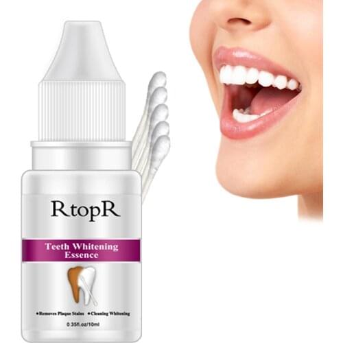 RtopR Teeth Whitening Essence Oral Hygiene Cleansing Whiten Teeth Remove Plaque Stains Fresh Breath Oral Hygiene Dental Tools