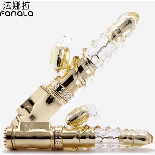 FANALA Female G spot Vibrator Rotation and Vibrating Clit Massager Clitoris Stimulation Adult Sex Toys Sex Products for Women
