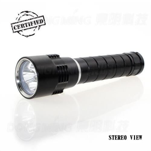 10pcs 4.2V Cree T6*3 diving flashlight white waterproof underwater led torch 5000LM flash light on two 18650 or 26650 batteries