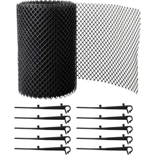 With Stakes Stops Leaves Anti Clogging Mesh Cover Balcony Easy Install Gutter Guard Flexible Drain Reduce Overflow Cleaning Tool