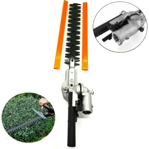 Hedge Trimmer head 26mm/28mm 7/9 Spline 5.3mm Square High Pole Brush Grass Cutter Harvester mower For Garden Tools Spare Parts