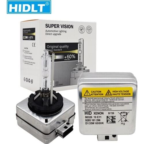 HIDLT 12V 35W HID Xenon Bulb D1S D2S D3S D4S 55W Car Headlight Lamp D1R D2R D3R D4R 6000K 4300K 5000K 8000K With Metal Bracket
