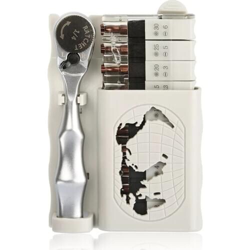 Bicycle Disassembly and Repair Tools Ratchet Screw Driver Set Multifunctional S2 Alloy Steel Hand Tools