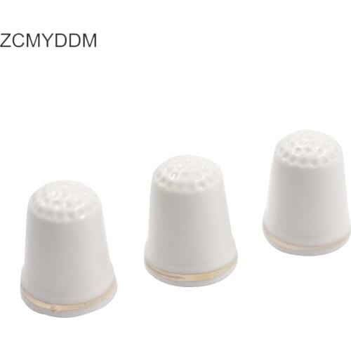 ZCMYDDM Sewing Thimble Finger Souvenir Ceramics Collectible Embroidery Thimble for Needlework Collection DIY Sewing Supplies