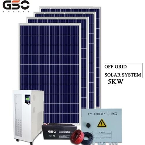 GSO 5kw off grid photovoltaic solar energy power systems home