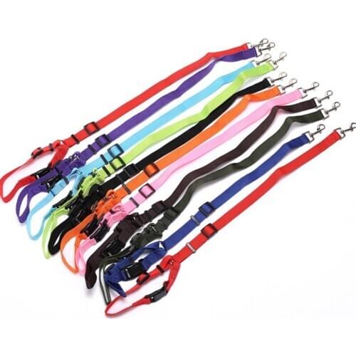 New Dog Seat Belts, Pet Car Headrest Restraint Adjustable Safety Leads Vehicle Seatbelt Harness