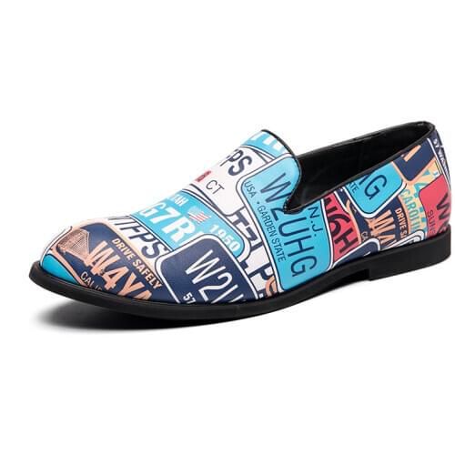 New Design Mens Casuals Shoes Slip-on Cozy PU Leather Loafers Plus Size 48 Fashion Mix Color Moccasin Spring Autumn Footweear