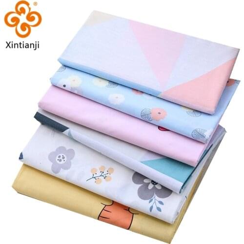 Eco-Friendly Printed Twill Cotton Bed Sheet Fabric Home Textile Material Width In 250Cm TJ1789