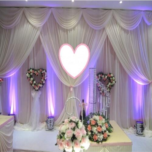 10*20ft (3m*6m wedding party event decorative backdrop wall hanging stage swag gauze curtain background drapery