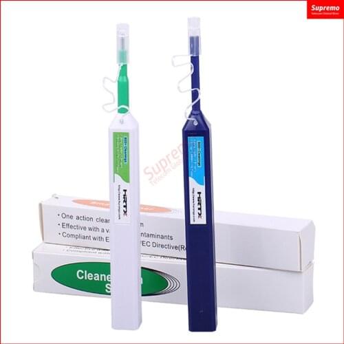 2PCS/Lot LC/SC/FC/ST One Click Cleaner Tool 1.25mm OR Fiber Optic Cleaning Pen 2.5mm Universal Connector