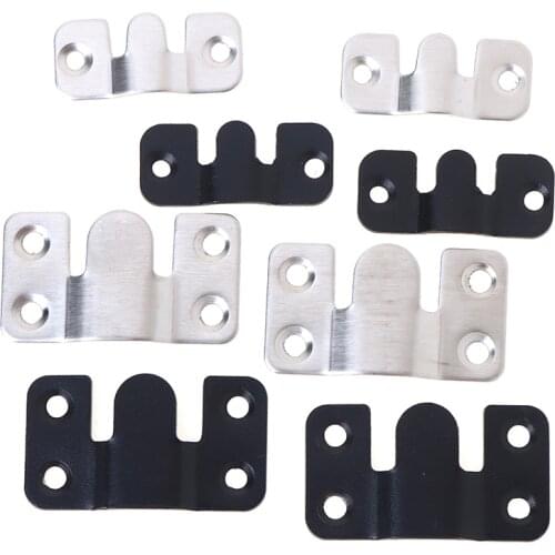 8pcs Heavy duty wall picture frame hanger Display hook Sectional sofa bed Interlocking Mount Bracket Furniture Connector Screw