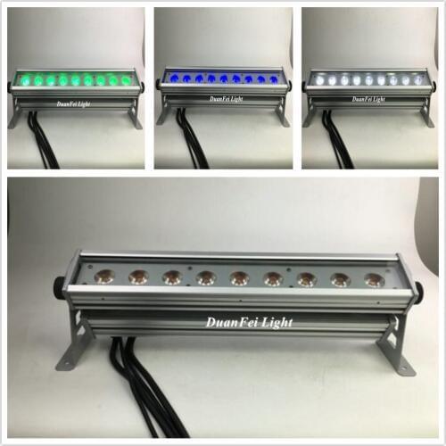 8 pieces 9x10w bar led dmx rgbw led wall washer outdoor stage light bar