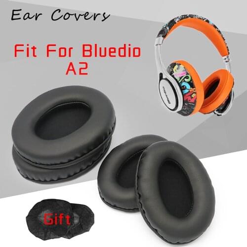 Ear Pads For Bluedio A2 Headphone Earpads Replacement Headset Ear Pad PU Leather Sponge Foam