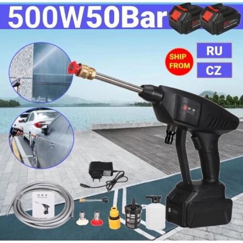 0-15000mAh 30BAR Wireless Car Washer High Pressure Car Wash Water Gun Portable High Pressure Washer Foam for Makita 18V Battery