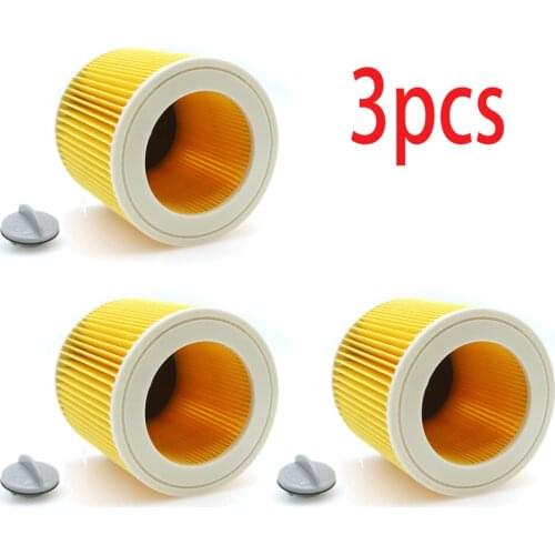 For Karcher Vacuum Cleaners parts Cartridge HEPA Filter WD2250 WD3.200 MV2 MV3 WD3 karcher filter parts air dust filters