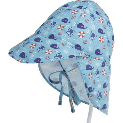 Baby Sun Hat Printing Sun Cap For Boys Girls Quick Dry And Breathability Sun Cap UV Protective Childrens Summer Hats Caps