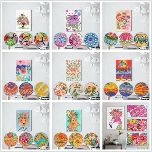 DIY special diamond painting rabbit animal combination rhinestone embroidery mosaic decorative painting