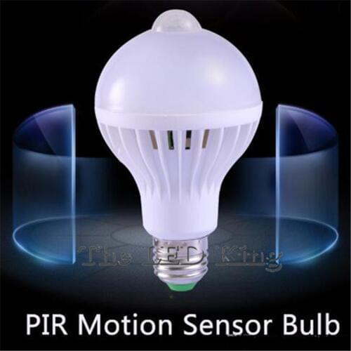 PIR Motion Sensor Lamp 5W 7W 9W 15W E27 220V Led Bulb Sound Sensor Auto Smart Bulb Infrared Body Lamp With Motion Sensor Light