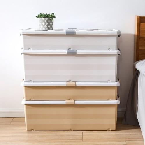 Bed Bottom Receptacle Extra Large Household Sealed Dustproof Storage Box Plastic Clothes Toy Receptacle