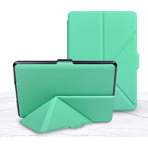 Hot Sale Smart Magnetic Origami Faux Leather Cover Case Stand for Kindle Paperwhite 1 2 3